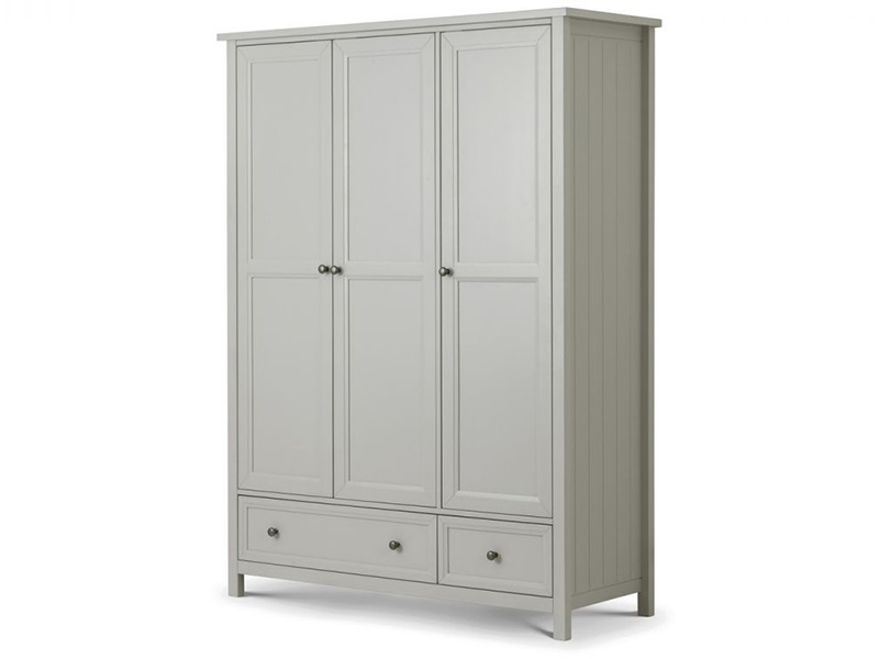 Julian Bowen Maine 3 Door Combination Wardrobe - image 1