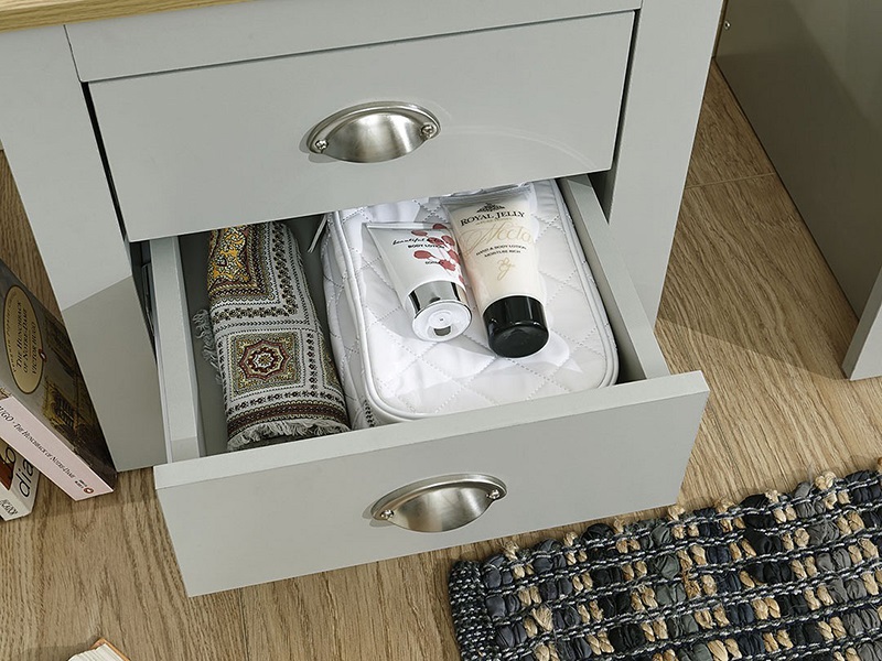 GFW Lancaster 2 Drawer Bedside Chest - image 2