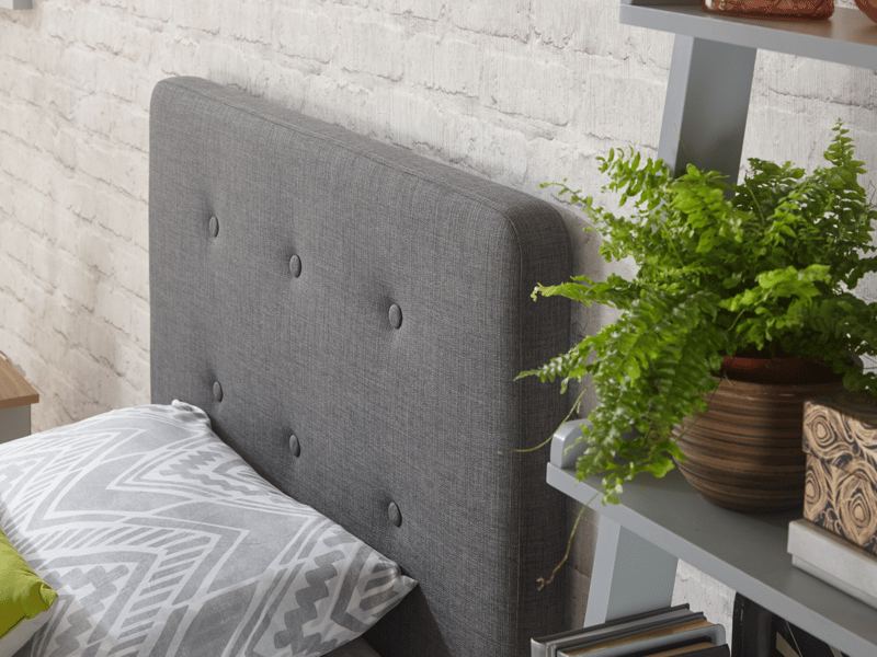 GFW Ashbourne Dark Grey Fabric Bed - image 4