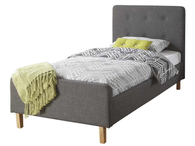 GFW Ashbourne Dark Grey Fabric Bed - image 7