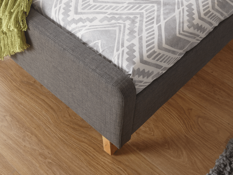 GFW Ashbourne Dark Grey Fabric Bed - image 5