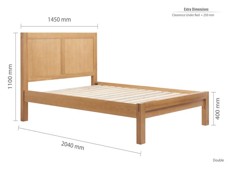 Birlea Bellevue Oak Wooden Bed - image 13
