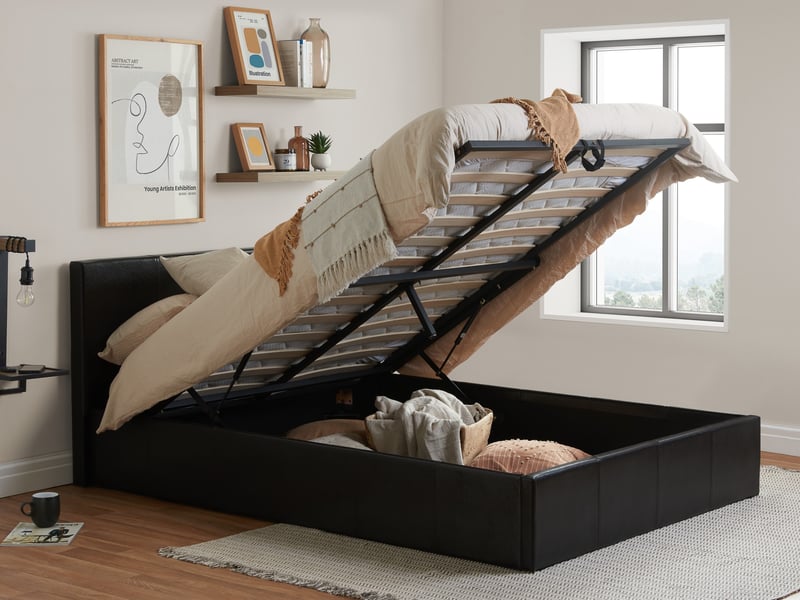 Birlea Berlin Ottoman Faux Leather Ottoman Bed - image 1