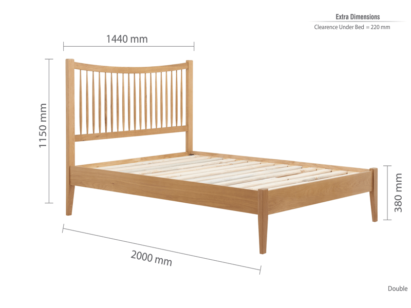 Birlea Berwick Oak Wooden Bed - image 11