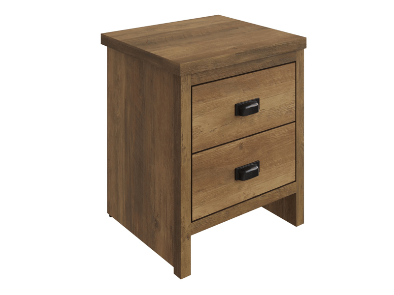 GFW Boston 2 Drawer Bedside Table Bedside Chest - image 2