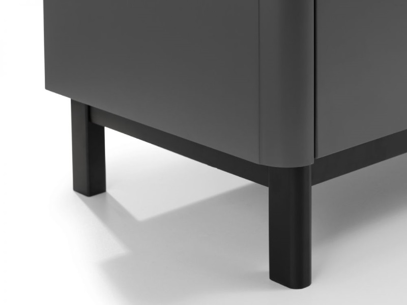 Julian Bowen Chloe 4 Drawer Chest Storm Grey Lacquer - image 7