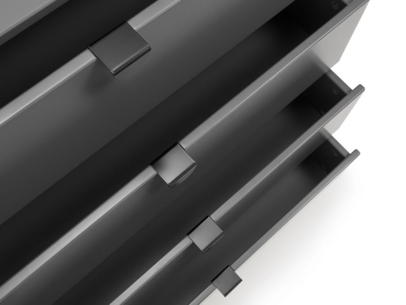 Julian Bowen Chloe 4 Drawer Chest Storm Grey Lacquer - image 4