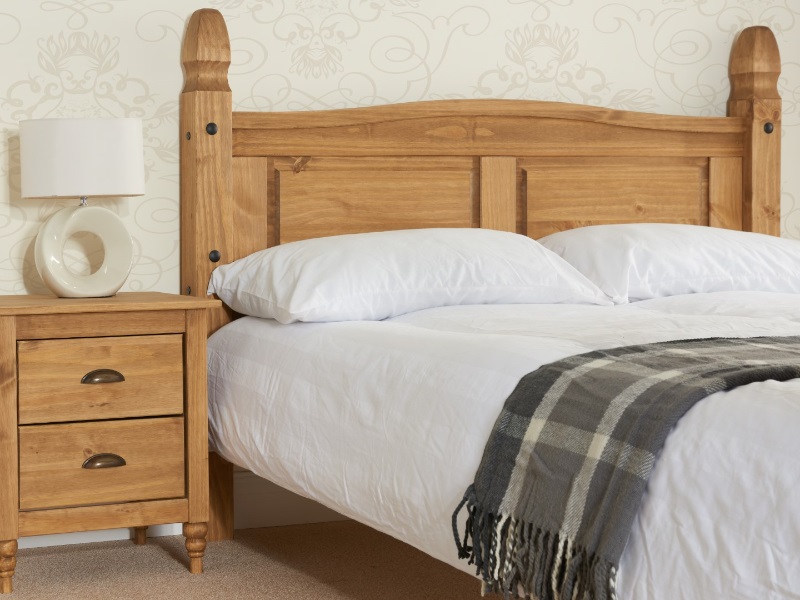 Birlea Corona Pine High Foot End Wooden Bed - image 3