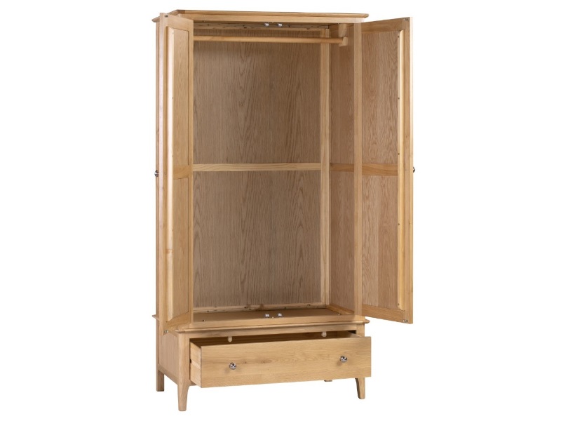Julian Bowen Cotswold 2 Door 1 Drawer Wardrobe - image 2