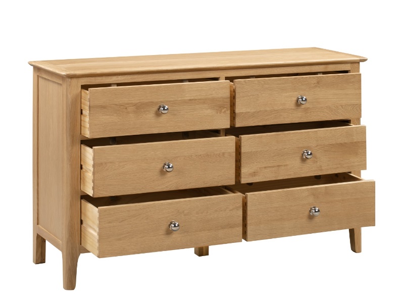 Julian Bowen Cotswold 6 Drawer Wide Chest Drawer Chest - image 2