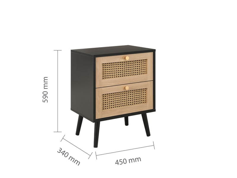 Birlea Croxley 2 Drawer Bedside Bedroom Set - image 11