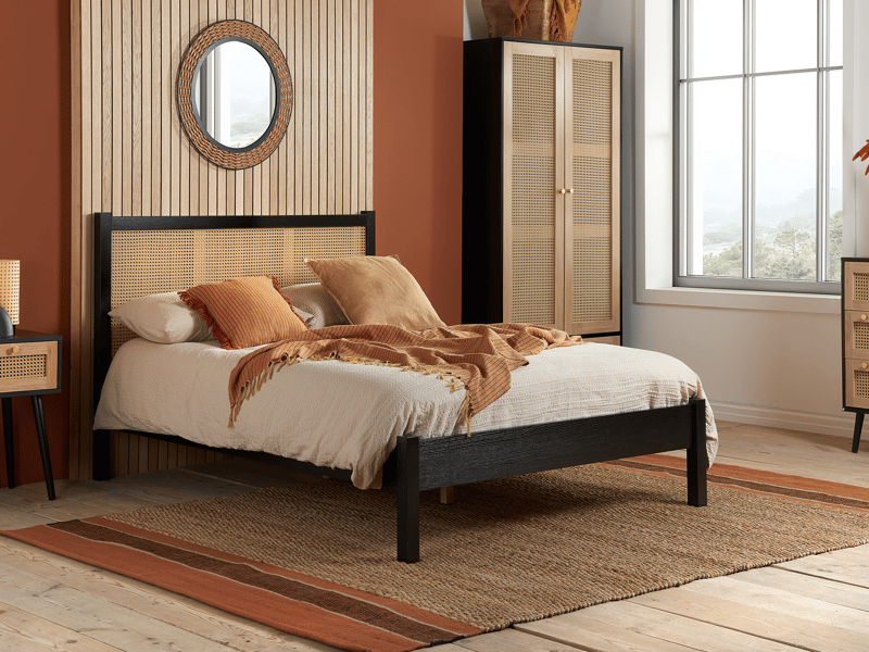 Birlea Croxley Rattan Wooden Bed - image 1