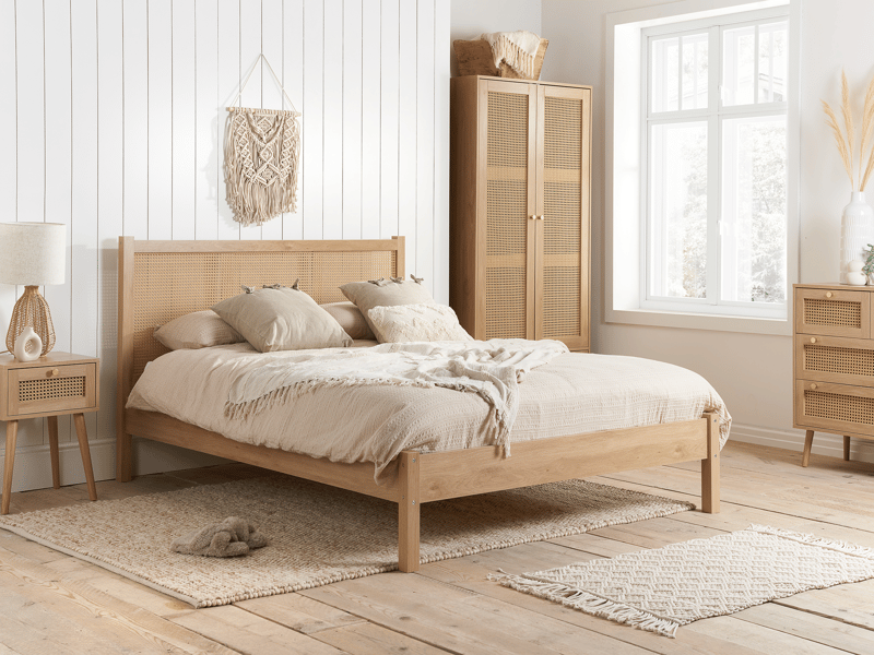 Birlea Croxley Rattan Wooden Bed - image 1