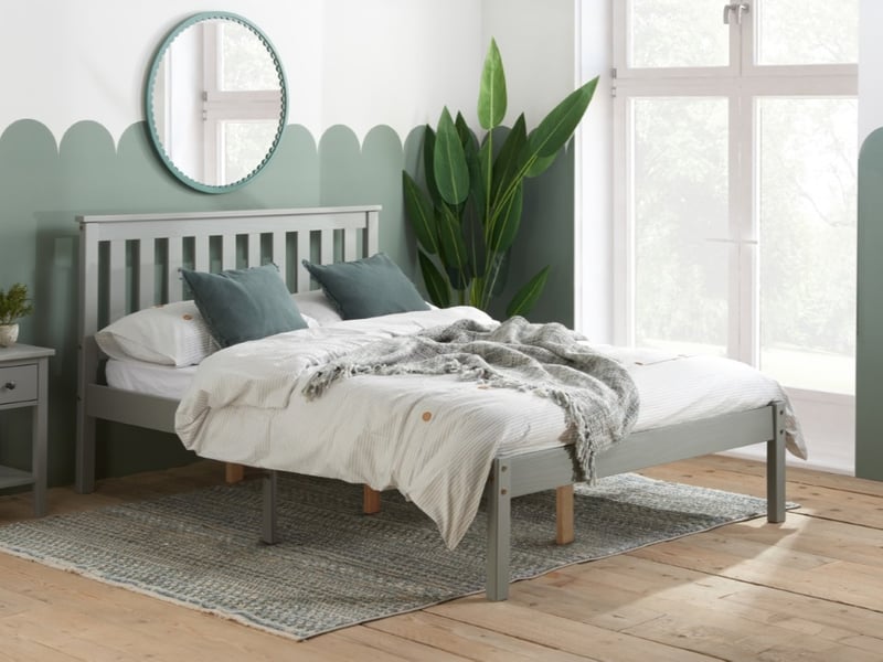Birlea Denver Low Foot End Grey Wooden Bed - image 1