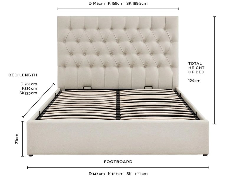 Snuggle Beds Elizabeth Ottoman Bed - image 9