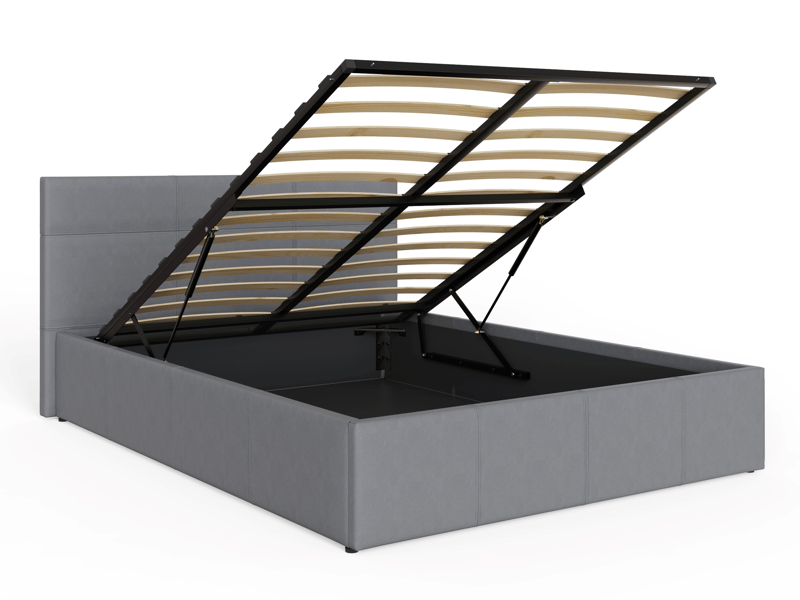 GFW End Lift Faux Leather Ottoman Bed - image 2
