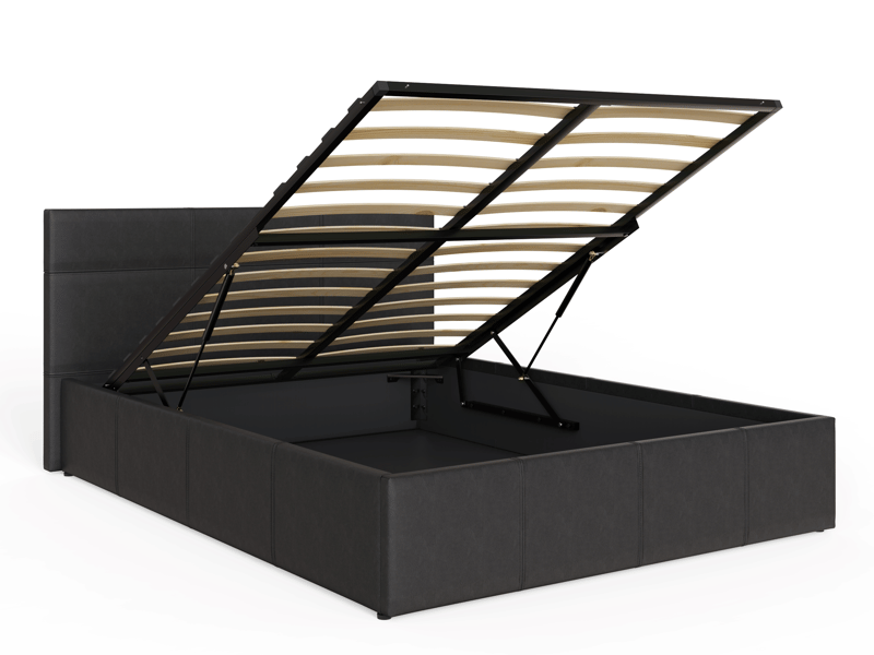 GFW End Lift Faux Leather Ottoman Bed - image 2