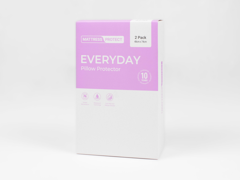 Mattress Protect Everyday Pillow Protector 2 Pack - image 1