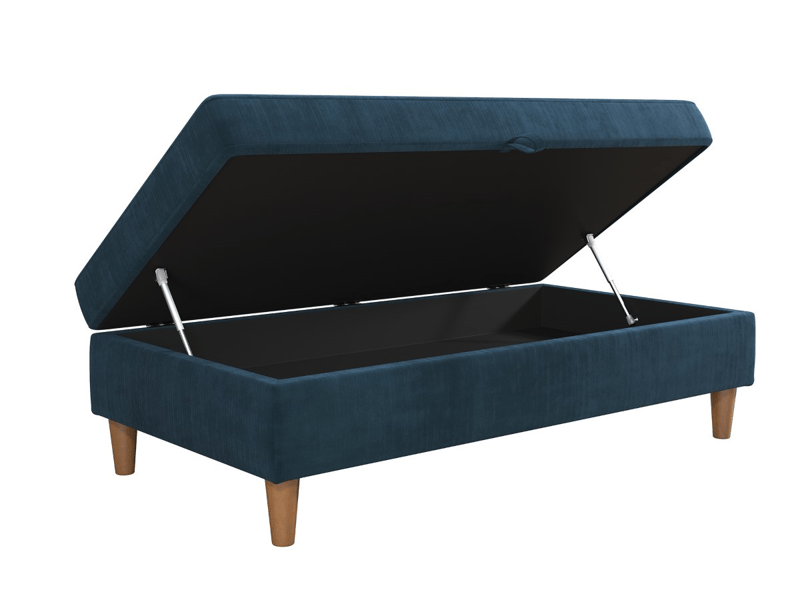 Dorel Hartford Chenille Storage Ottoman Bedroom Furniture - image 2