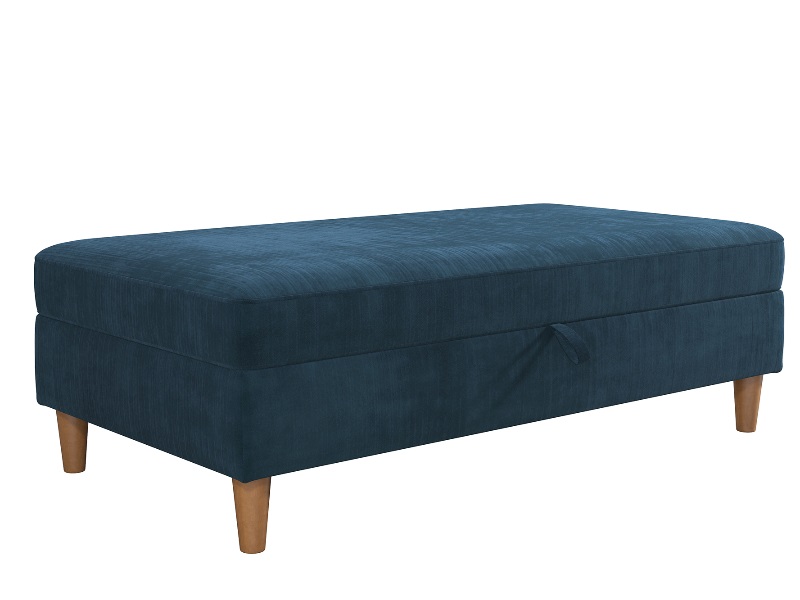 Dorel Hartford Chenille Storage Ottoman Bedroom Furniture - image 1