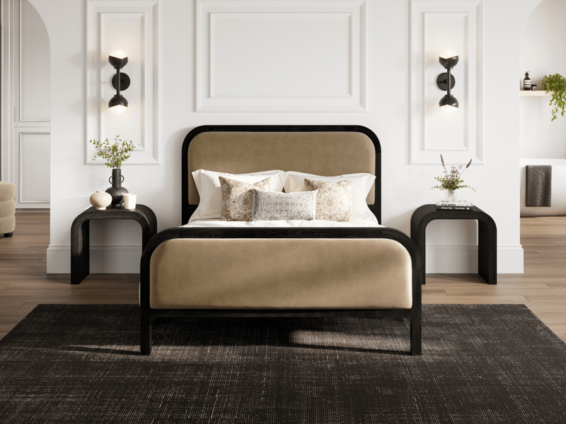 LPD Furniture Ines Mole Fabric Bed - image 1