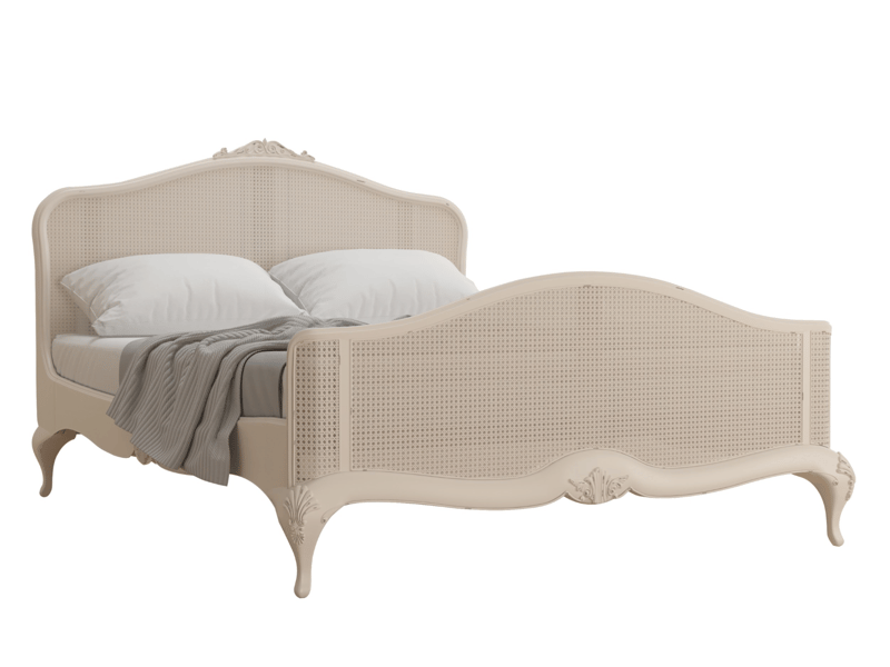 Willis and Gambier Ivory Rattan Bed - image 4