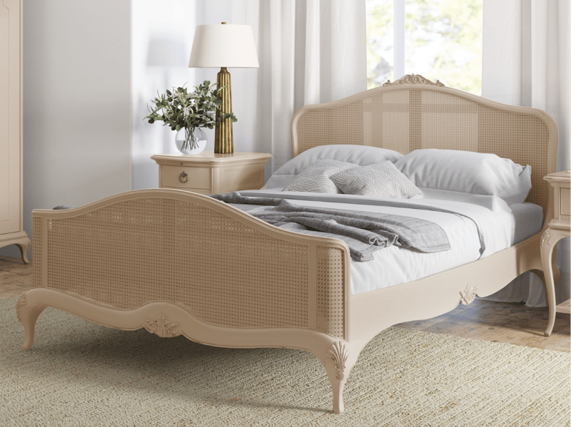 Willis and Gambier Ivory Rattan Bed - image 3