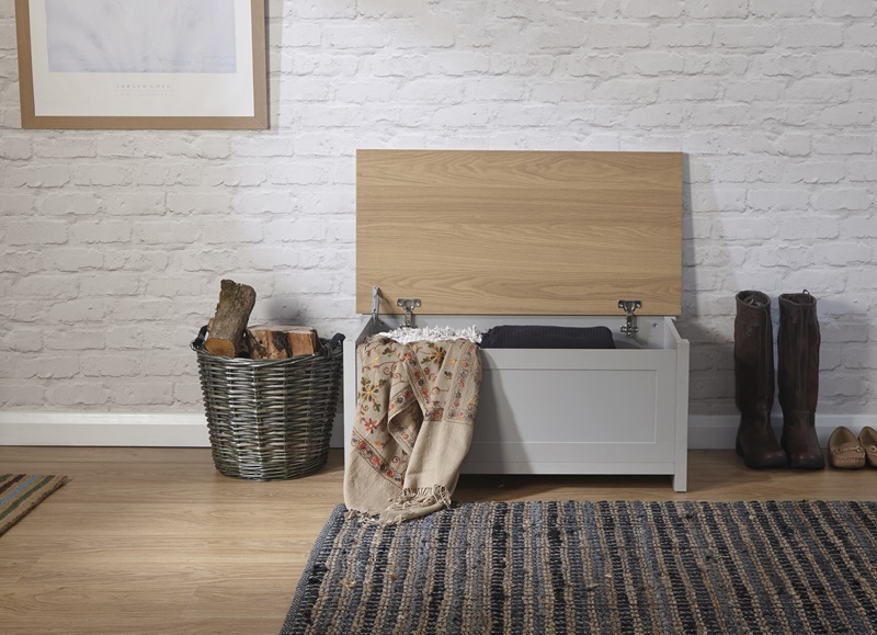 GFW Lancaster Ottoman Storage Blanket Box - image 2