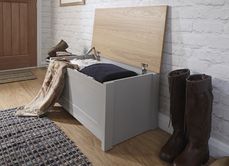 GFW Lancaster Ottoman Storage Blanket Box - image 3
