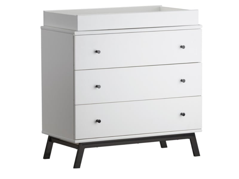 Little Seeds Lark Urban 3 Drawer Dresser with Topper White Changing Table - image 2