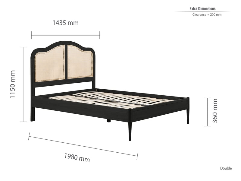 Birlea Leonie Rattan Wooden Bed - image 11