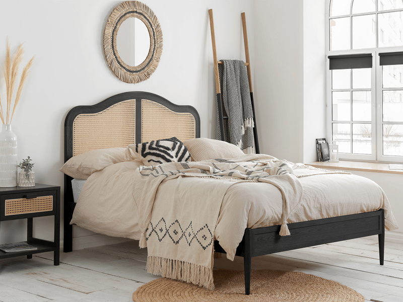 Birlea Leonie Rattan Wooden Bed - image 1