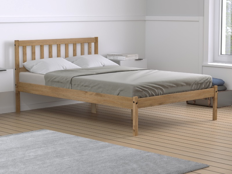 Birlea Lisbon Pine Wooden Bed - image 1