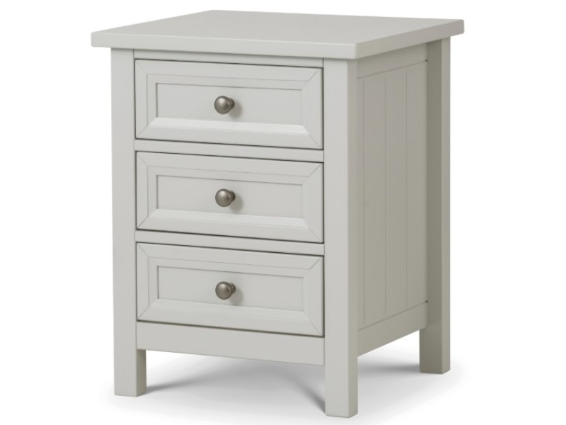 Julian Bowen Maine 3 Drawer Bedside Chest - image 1