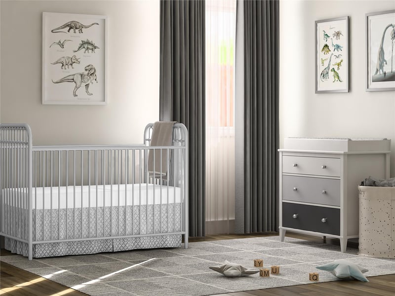 Little Seeds Monarch Hill Poppy 3 Drawer Changing Table Grey - image 5
