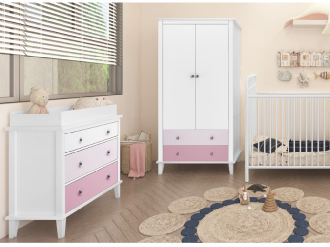 Little Seeds Monarch Hill Poppy 3 Drawer Changing Table Pink - image 7