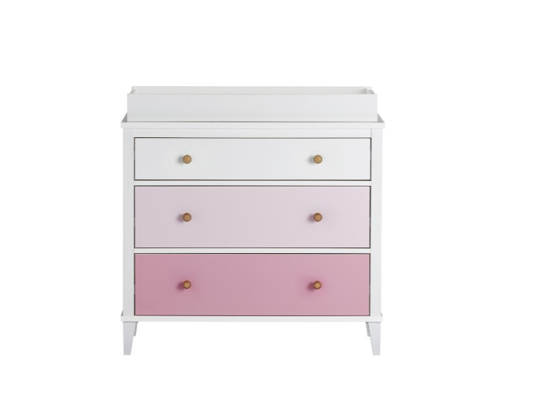 Little Seeds Monarch Hill Poppy 3 Drawer Changing Table Pink - image 1