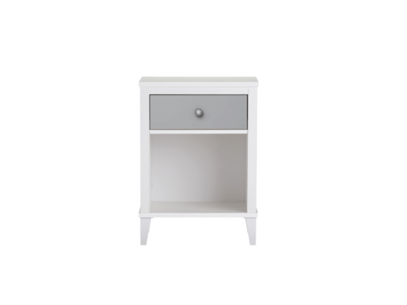 Little Seeds Monarch Hill Poppy Nightstand White and Grey Nursery Furniture - image 2