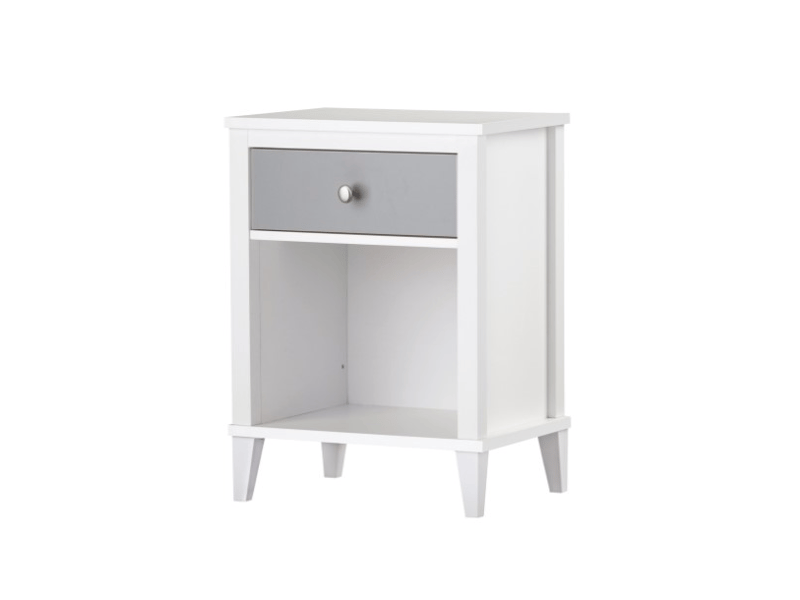 Little Seeds Monarch Hill Poppy Nightstand White and Grey Nursery Furniture - image 1