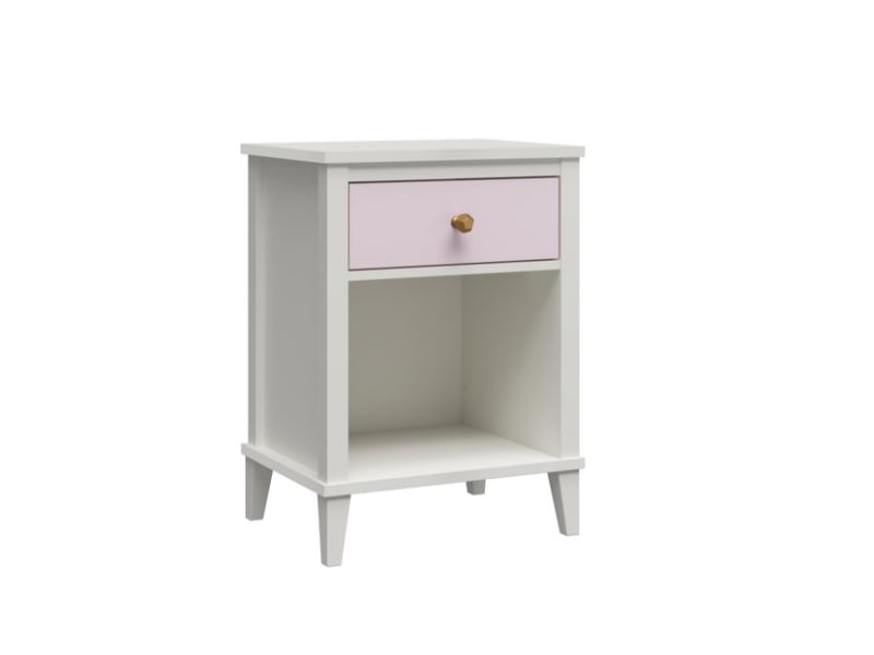 Little Seeds Monarch Hill Poppy Nightstand White and Pink Changing Table - image 3
