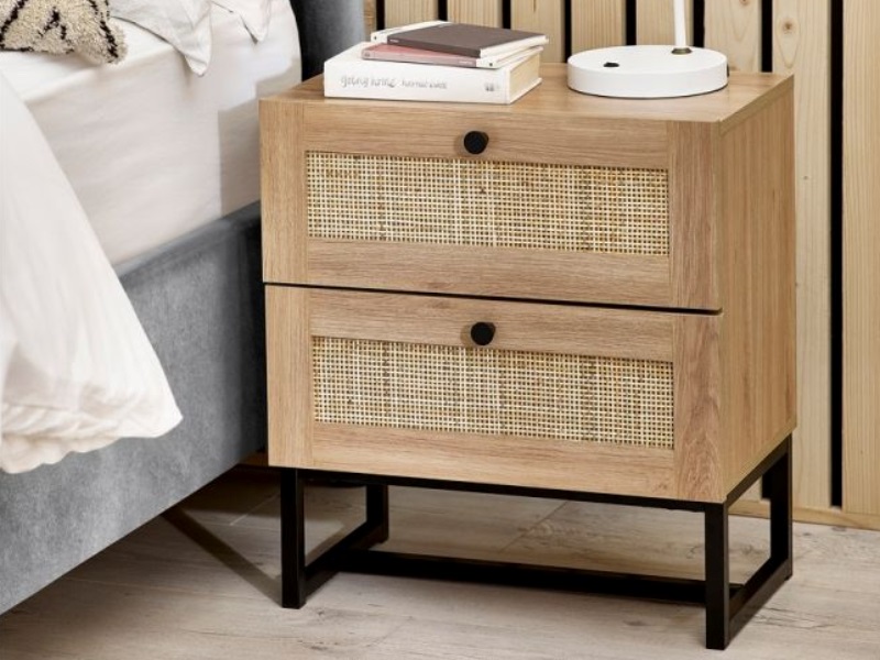 Julian Bowen Padstow 2 Drawer Bedside Bedside Chest - image 1
