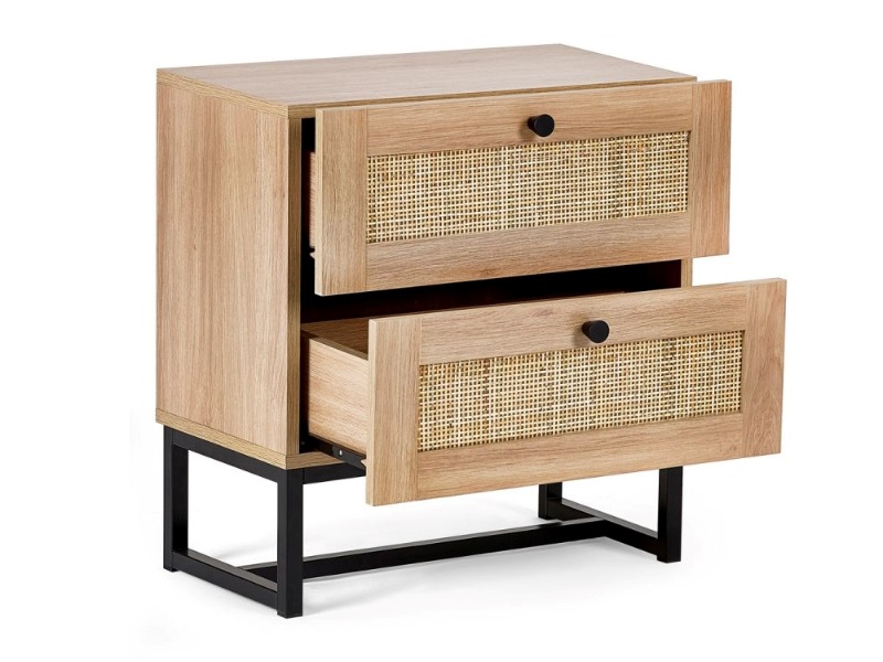 Julian Bowen Padstow 2 Drawer Bedside Bedside Chest - image 4