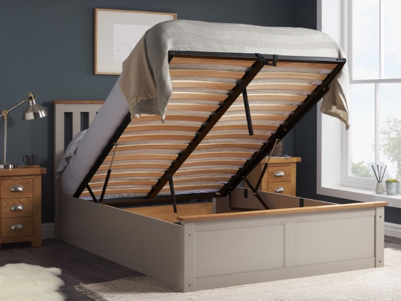 Birlea Phoenix Ottoman Pearl Grey Ottoman Bed - image 1