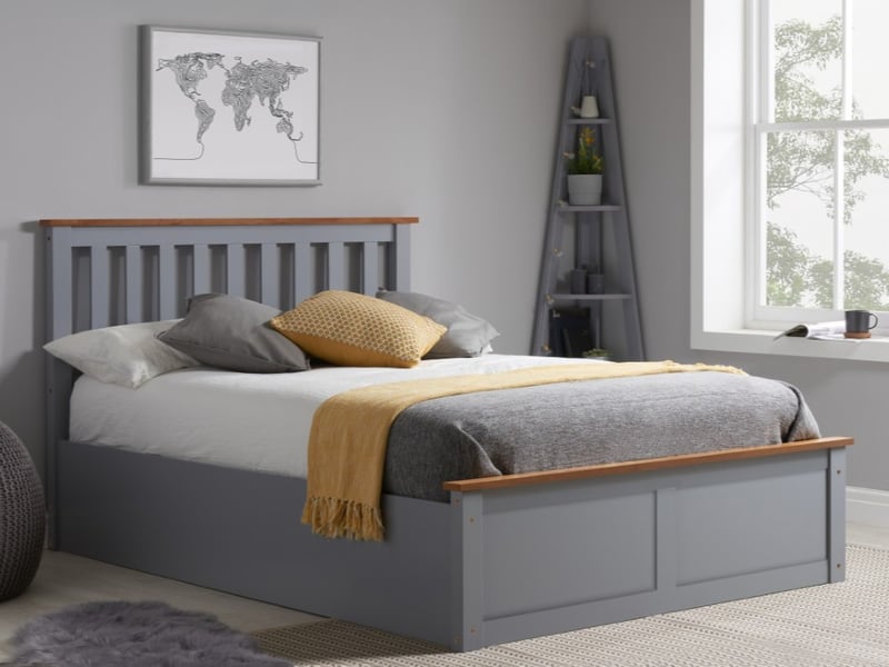 Birlea Phoenix Ottoman Stone Grey Ottoman Bed - image 2