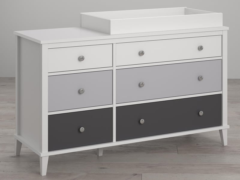 Little Seeds Poppy 6 Drawer Changing Table Grey - image 4