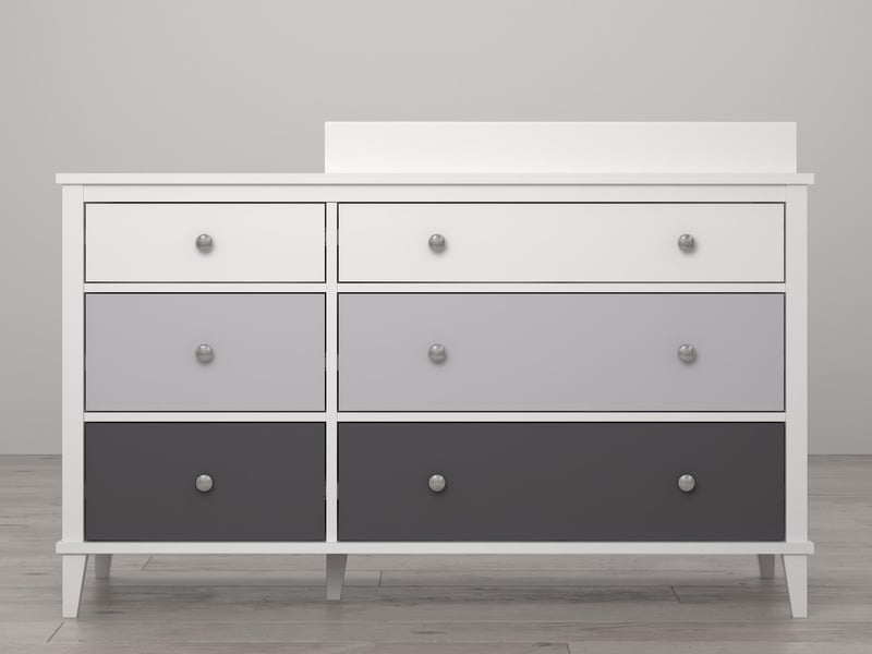 Little Seeds Poppy 6 Drawer Changing Table Grey - image 3