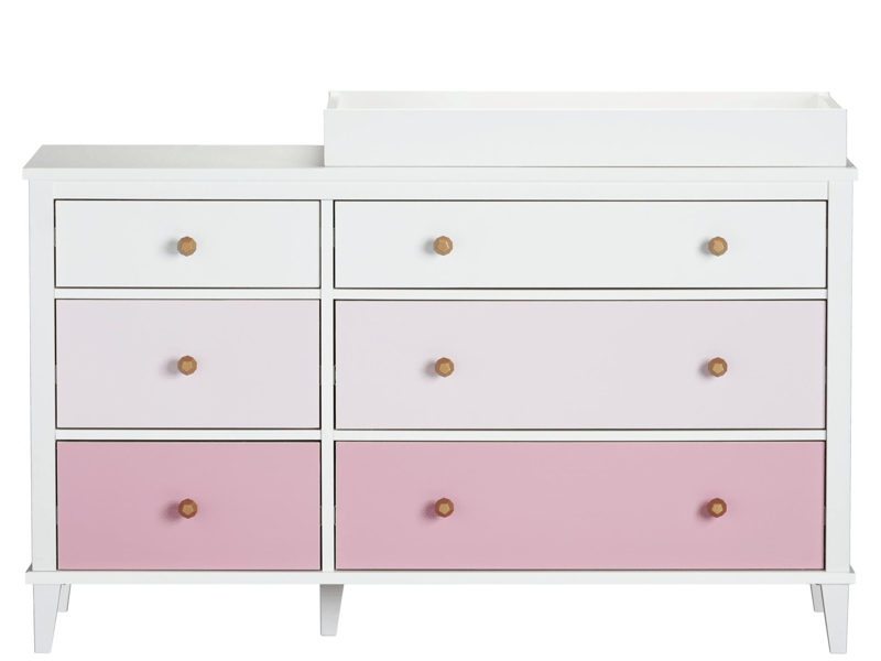Little Seeds Poppy 6 Drawer Changing Table Pink - image 4