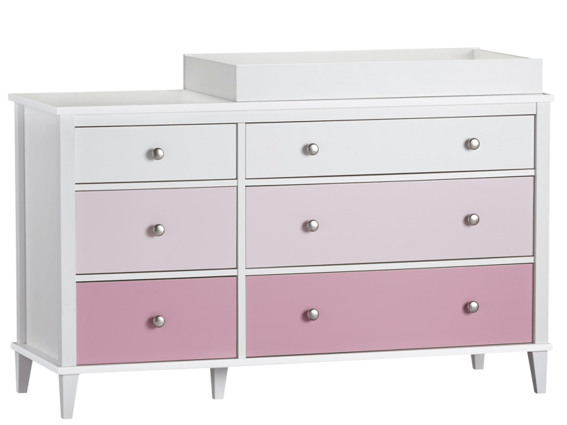Little Seeds Poppy 6 Drawer Changing Table Pink - image 3