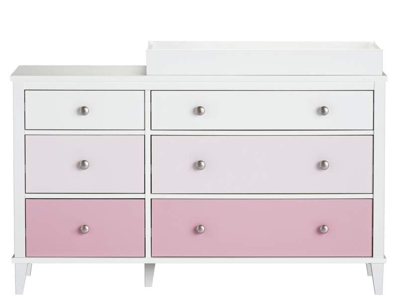 Little Seeds Poppy 6 Drawer Changing Table Pink - image 2