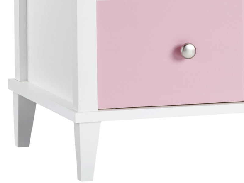 Little Seeds Poppy wardrobe White and Pink Nursery Wardrobe - image 4